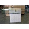 Image 2 : OVAL BEVELLED GLASS TOP DESIGNER DINING TABLE