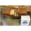 Image 2 : WOOD FOLD OUT SEWING CASE AND CLOWN ALARM CLOCK