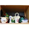 Image 3 : SHELF LOT OF VINTAGE POTTERY SERVING PIECES