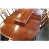 Image 3 : QUEEN ANNE LEG DINING TABLE WITH 2 LEAFS AND 6 CHAIRS