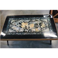 FOLDING EASTERN MOTHER OF PEARL TABLE