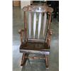 Image 1 : STENCILLED PINE ROCKER