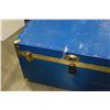 Image 2 : BLUE METAL VINTAGE TRUNK