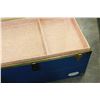 Image 3 : BLUE METAL VINTAGE TRUNK