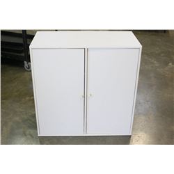 WHITE 2-DOOR CABINET