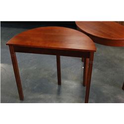 PAIR OF MODERN D ENDTABLES