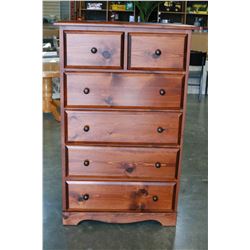 MACLEAREYS MONTANA PINE 6-DRAWER HIGHBOY DRESSER