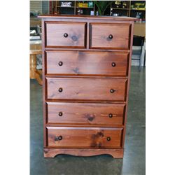 MACLEAREYS MONTANA PINE 6-DRAWER HIGHBOY DRESSER