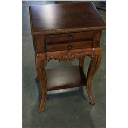 2-DRAWER WALNUT PLANTSTAND