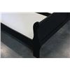 Image 2 : NEW KINGSIZE AVENZA BLACK MODERN SLEIGHBED, SOLID WOOD CONSTRUCTION, RETAIL $1499