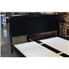 Image 3 : NEW KINGSIZE AVENZA BLACK MODERN SLEIGHBED, SOLID WOOD CONSTRUCTION, RETAIL $1499