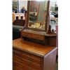 Image 2 : ANTIQUE VANITY DRESSER WITH MIRROR
