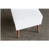 Image 2 : WHITE UPOLSTERED STOOL WITH STORAGE