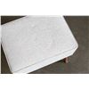 Image 3 : WHITE UPOLSTERED STOOL WITH STORAGE