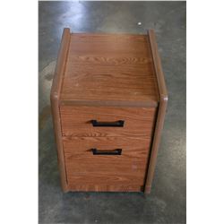 ROLLING 2-DOOR NIGHTSTAND