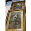 Image 1 : PAIR OF VINTAGE GILT FRAMED STREET SCENES