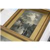 Image 2 : PAIR OF VINTAGE GILT FRAMED STREET SCENES