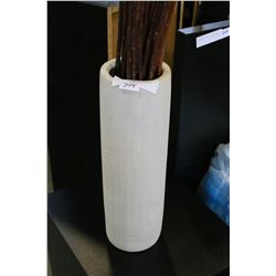 VASE WITH DECORATIVE STICKS