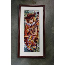 CROCHET IMAGE IN FRAME