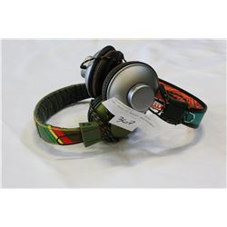 TWO SETS OF MARLEY HEADPHONES