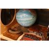 Image 2 : ANTIQUE CRUMB TRAY AND OTHER COLLECTIBLES AND WORLD GLOBE