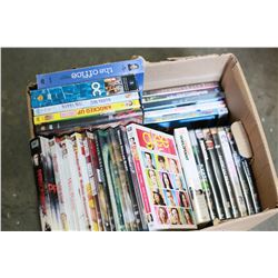 BOX OF DVDS