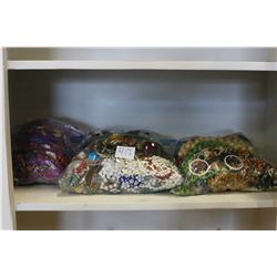 THREE LARGE BAGS OF JEWELLRY