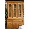 Image 2 : 2-PIECE MAPLE SERVER WITH GLASS DOOR HUTCH TOP