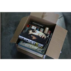 BOX OF HARDCOVER BOOKS AUTOBIOGRAPHIES