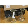 Image 1 : BOX OF VINTAGE BOOKS AND TWO CRYSTAL CANDLESTICKS