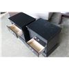 Image 4 : PAIR OF NEW BLACK MODERN AVENZA 2 DRAWER NIGHSTANDS, RETAIL $249ea