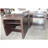 Image 5 : MODERN ESPRESSO 3 PIECE COFFEE AND ENDTABLE SET