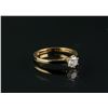 Image 2 : 14k Gold Solitaire Diamond Ring