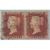 Image 2 : 2 PC 1862 British One Penny Post Stamp w/ Envelope