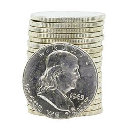 Roll of (20) 1963-D Brilliant Uncirculated Franklin Half Dollars