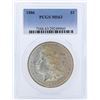 Image 1 : 1886 $1 Morgan Silver Dollar Coin PCGS MS63