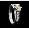 Image 4 : 14KT White Gold 1.31ctw Diamond Ring