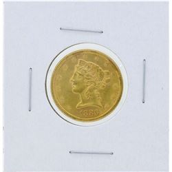 1880-S $5 Liberty Head Half Eagle Gold Coin