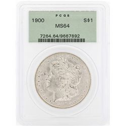 1900 $1 Morgan Silver Dollar Coin PCGS MS64