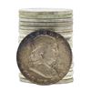 Image 1 : Roll of (20) 1956 Brilliant Uncirculated Franklin Half Dollar Coins