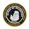 Image 2 : .999 Silver Four Queens Casino hotel Las Vegas $10 Casino Gaming Token Limited E