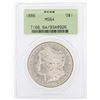 Image 1 : 1886 $1 Morgan Silver Dollar Coin PCGS MS64