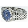 Image 7 : Rolex Mens Stainless Steel Sapphire and Diamond Datejust Wristwatch