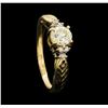 Image 4 : 14KT Yellow Gold 0.78ctw Diamond Ring