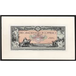 1917 $10 Canadian Bank of Commerce Proof Note