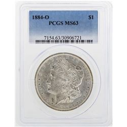 1884-O $1 Morgan Silver Dollar Coin PCGS MS63