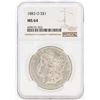 Image 1 : 1883-O $1 Morgan Silver Dollar Coin NGC MS64