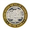 Image 1 : .999 Silver RNO Reno Tahoe International Airport $10 Casino Gaming Token Limited