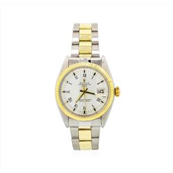 Rolex 14KT Two Tone Gold Date Model Mens Wristwatch