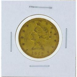 1852 No Motto $10 Liberty Head Eagle Gold Coin